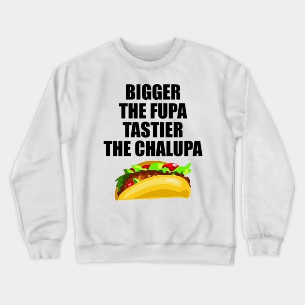 Bigger The Fupa Tastier The Chalupa Crewneck Sweatshirt by  The best hard hat stickers 